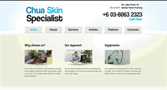 Desktop Screenshot of chuaskinspecialist.com